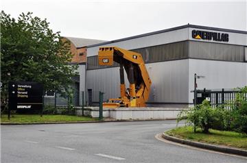 Die Zufahrt zum Lüner Caterpillar-Werk an der Industriestraße in Wethmar: Knapp 120 Arbeitsplätze werden an diesem Standort weggefallen.