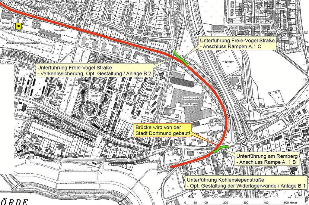 Baustart für Gartenstadt-Radweg weiter ungewiss - und es wird teurer Die Zufahrtsrampen am Remberg und an der Freie-Vogel-Straße ganz im Süden des Radwegs bereiten aktuell besondere Probleme.
