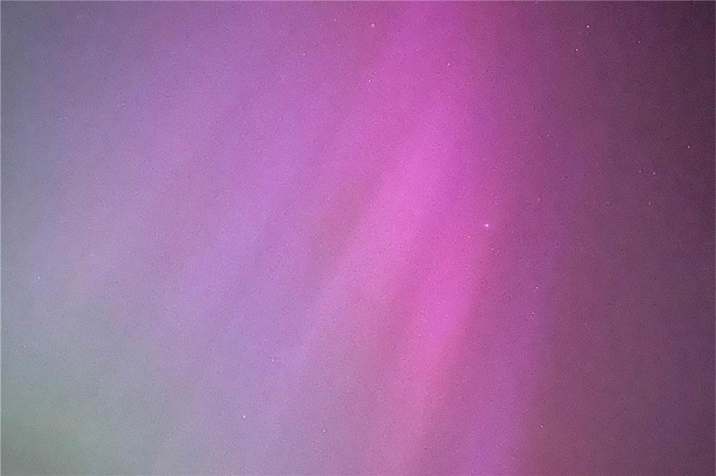 Polarlichter, fotografiert in Sythen.