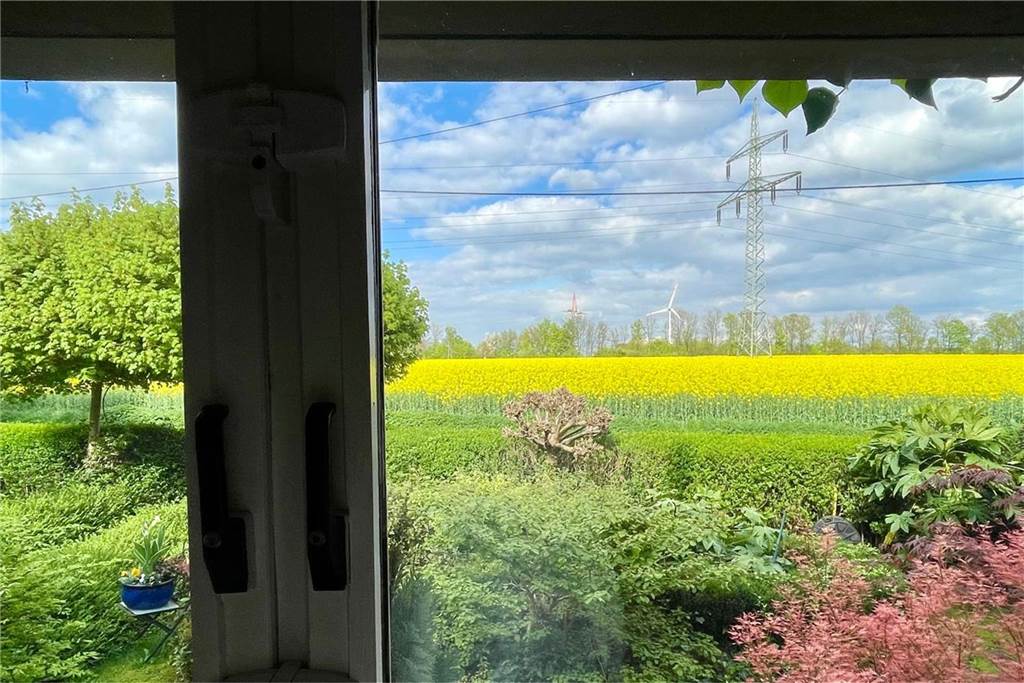 Wut und Entsetzen: Bewohner der Brechtener Niederung schildert Gefühle Diese Aussicht hat Marc Werner, wenn er aus seinem Esszimmerfenster schaut.