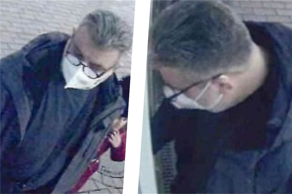 Polizei sucht Dieb: Mann stahl einer Frau (85) in Ickern viel Geld Diese Bilder entstanden beim Geldabheben mit der Überwachungskamera der Volksbank.