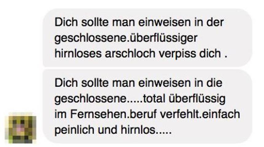 Jan Böhmermann wehrt sich gegen Internet-Hass Diese Hass-Nachricht soll Moderator Jan Böhmermann bei Facebook erreicht haben.