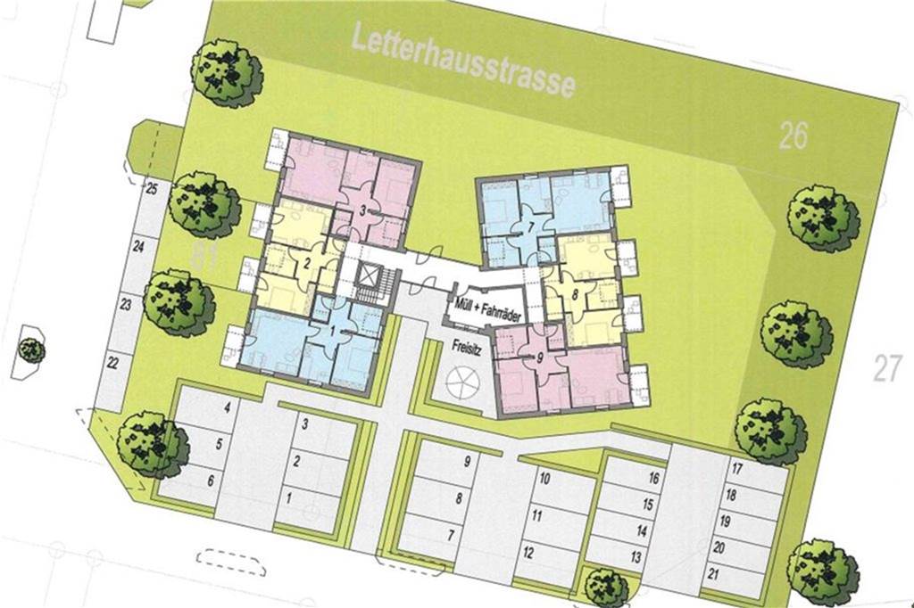 Wohnpark statt Bolzplatz: Anlieger laufen gegen Planung Sturm Diese Ideenskizze des Wohnparks existiert bereits. Ob es mal so kommt, wie dargestellt, ist offen.