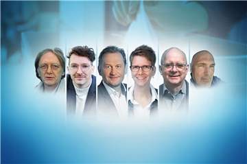 Diese Kandidaten stellen sich im Wahlkreis Coesfeld II zur Wahl (v. l.): Klaus Stegemann (Die Linke), Dennis Sonne (Grüne), Dietmar Panske (CDU), Sabine Schäfer (FDP), André Stinka (SPD), Ralf Hageneier (AfD). Einer kommt gar nicht, und die einzige Frau schickt einen Vertreter.