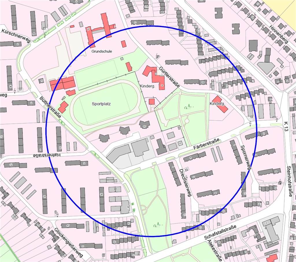 Färberstraße in Lanstrop: Fliegerbombe aus dem Zweiten Weltkrieg Diese Karte zeigt, in welchem Radius am heutigen Donnerstag (10.8.) die Menschen ihre Wohnungen verlassen müssen
