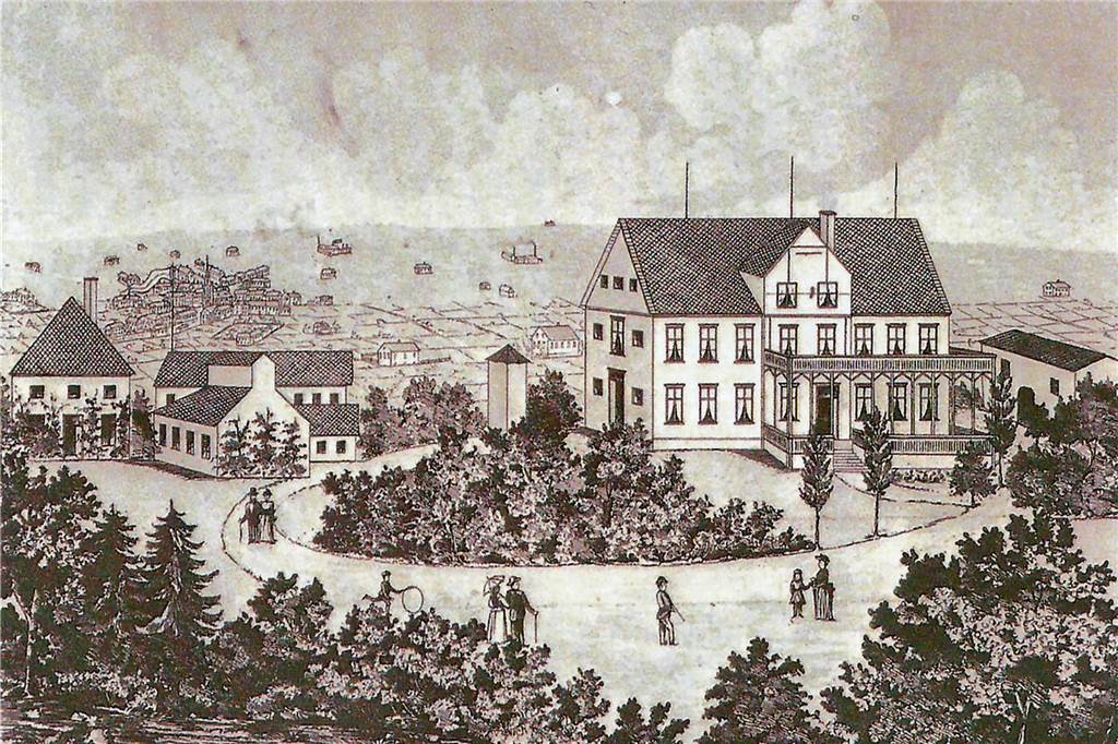 So endete die Geschichte des Thermalbads vor 120 Jahren Diese Lithographie zeigt das alte Kurbad Werne um 1880.
