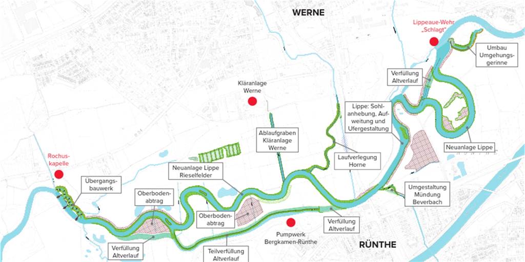 Lippeverband will Lippe in Werne und Lünen ab Mitte 2023 renaturieren Diese Maßnahmen plant der Lippeverband in Werne.
