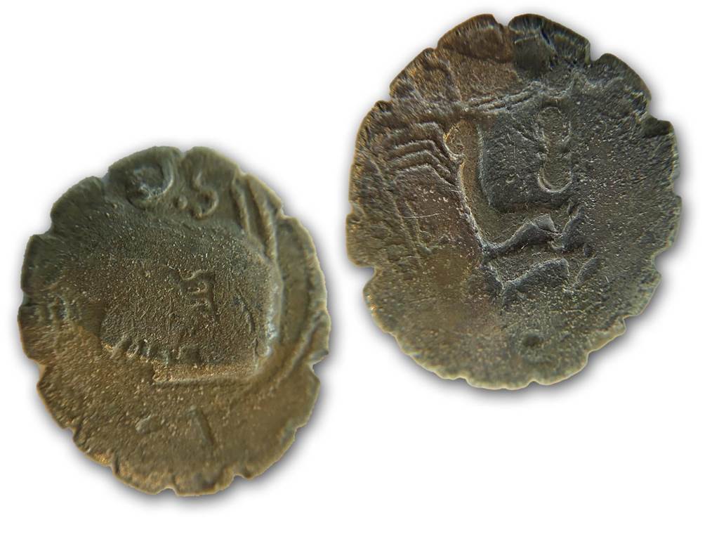 Hobby-Archäologe Georg Laurenz will sein „Jagdrevier“ erweitern Diese Münze fand der Werner Hobby-Archäologe auf seinem Hof.