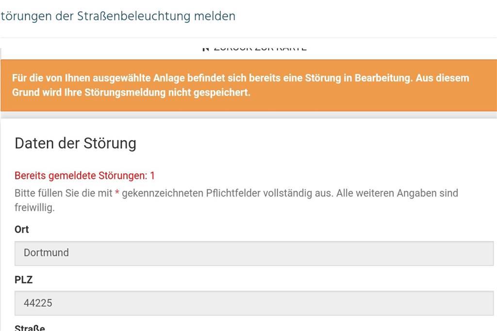 Laternen leuchten Tag und Nacht: „Sicherheit hat immer erste Priorität“ Störungsmelder