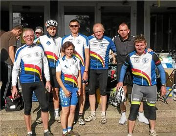 Diese RSC-Fahrer waren in Haltern am Start: (v.l.) Jürgen Hune, Marcel Dagge, Beate Tschernoster, Ralf Tschernoster, Peter Wenner, Peter Jücker, Daniel Schulte. 