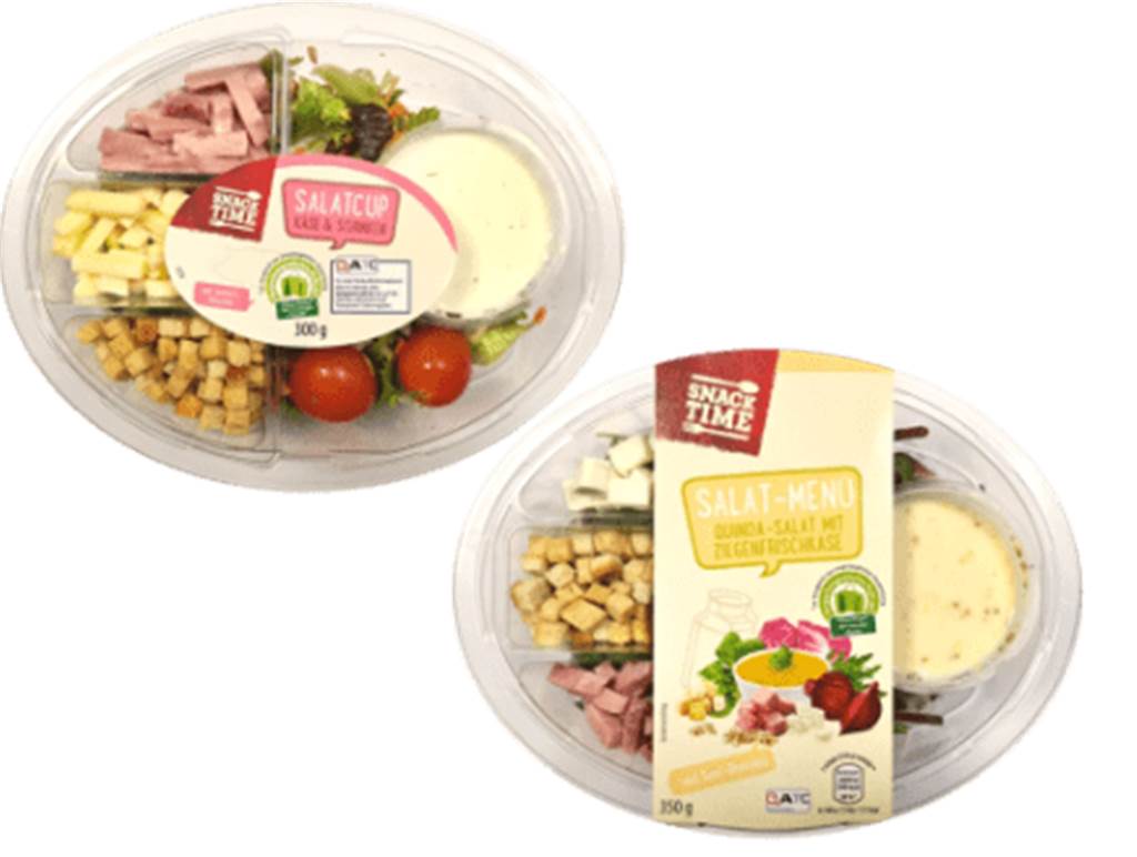 Produktrückruf: Keime in Aldi Fertigsalat gefunden: Gefahr besonders für Risikogruppen Die Salate von Aldi.