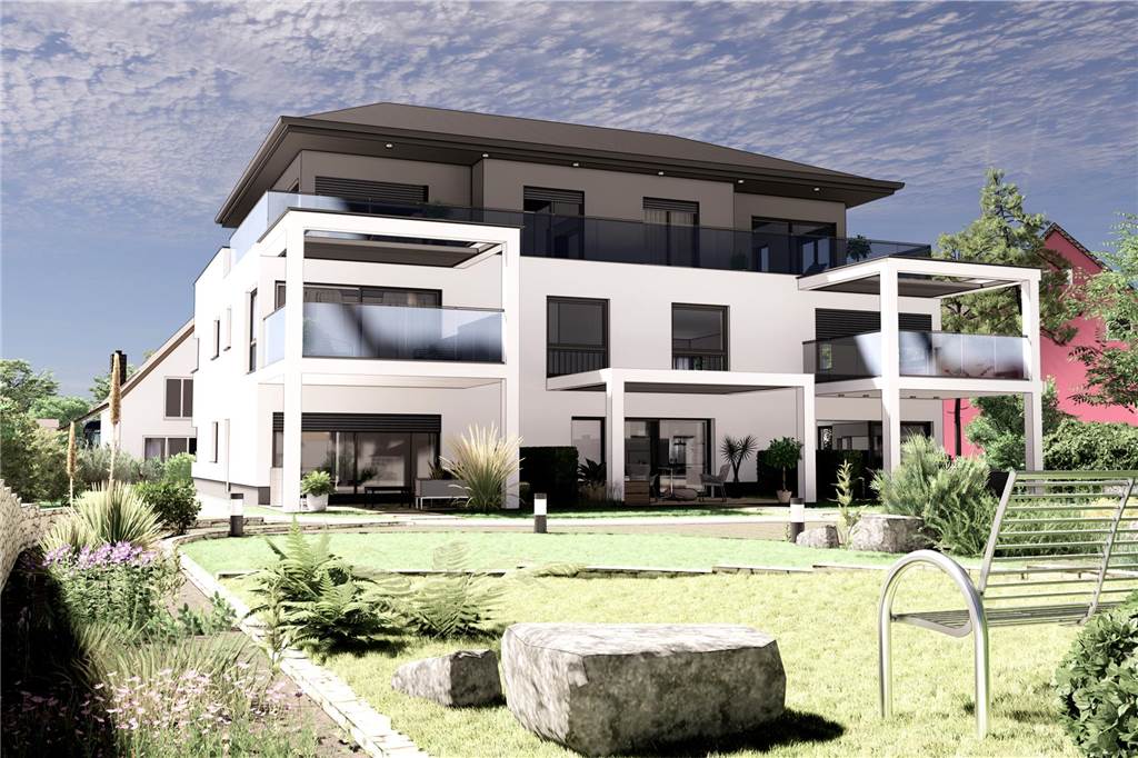 „Es bauen fast nur noch Leute mit großem Eigenkapital“ Diese Skizze zeigt, wie das Wohnhaus mit sechs Wohneinheiten, das die Donschen Hoch- und Tiefbau GmbH an der Höchstener Straße 94 in Dortmund gerade baut, aussehen soll. Drei Wohnungen sind bereits verkauft.