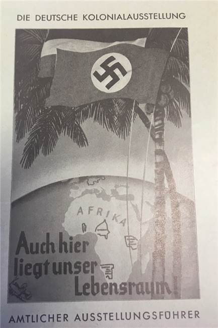 Wo in Dortmund noch Spuren des Kolonialismus zu finden sind Diese Werbung für eine Wander-Kolonialausstellung der Nazis stammt von 1933. In Dortmund fand sie nach einem längeren Briefwechsel darüber dann doch nicht statt.