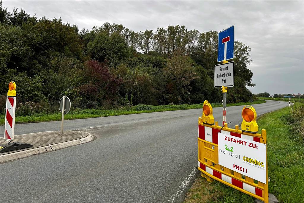 Nordlippe- und Münsterstraße: Kreisverkehr nach Sim-Jü gesperrt Dieser Anblick bietet sich Verkehrsteilnehmern bereits seit rund vier Wochen.