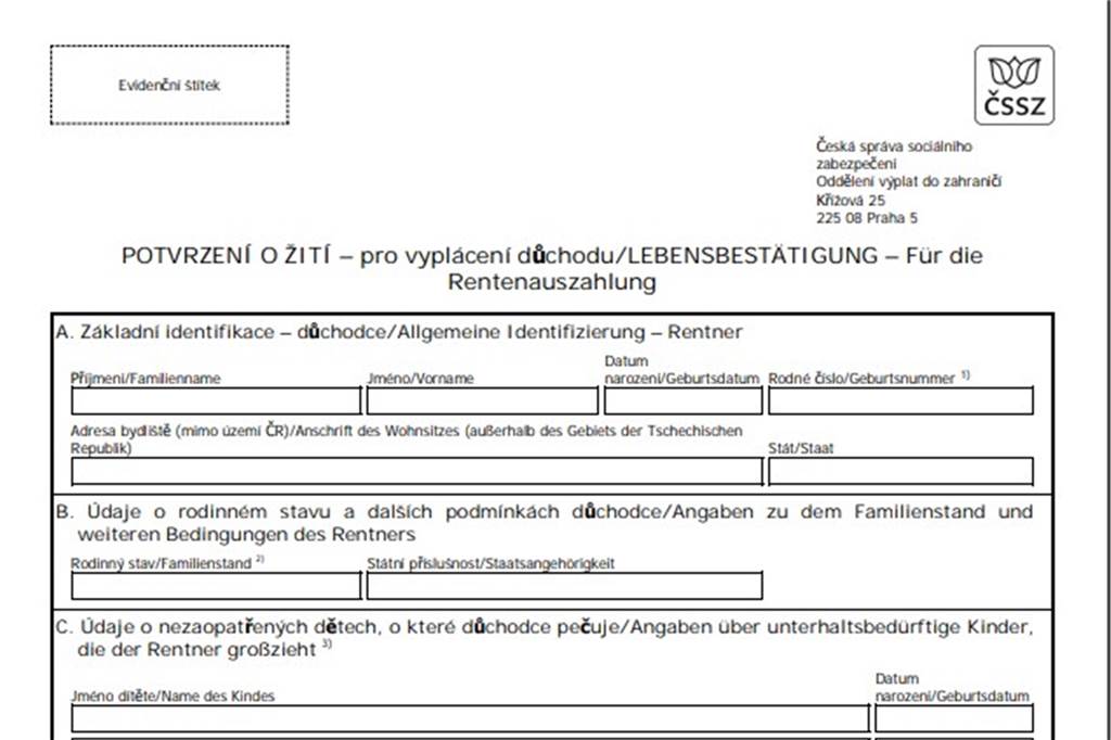 Dortmunder Rentner muss vier Mal im Jahr nachweisen, dass er noch lebt Dieses Formular muss der Rentner vier mal im Jahr vorlegen.