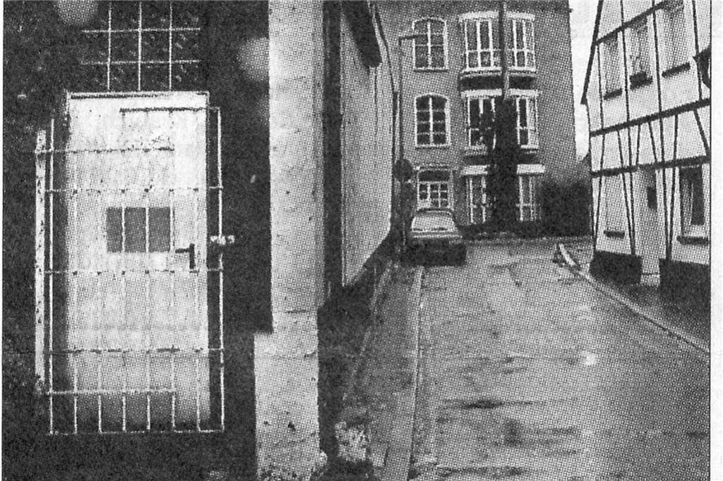 Schlagerstars, Schmuddelfilme, Drogen: „Das war eine Räuberhöhle...“ Dieses Foto aus einem alten Zeitungsartikel zeigt den Eingang der ehemaligen Diskothek in der Goldstraße.