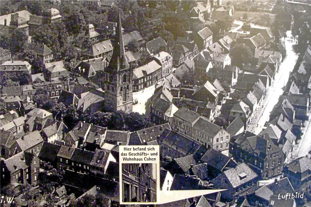 Familie Cohen aus Ahaus wurde in den Kriegswirren auseinandergerissen Dieses Foto zeigt den Standort des Wohn- und Geschäftshauses der Familie Cohen.