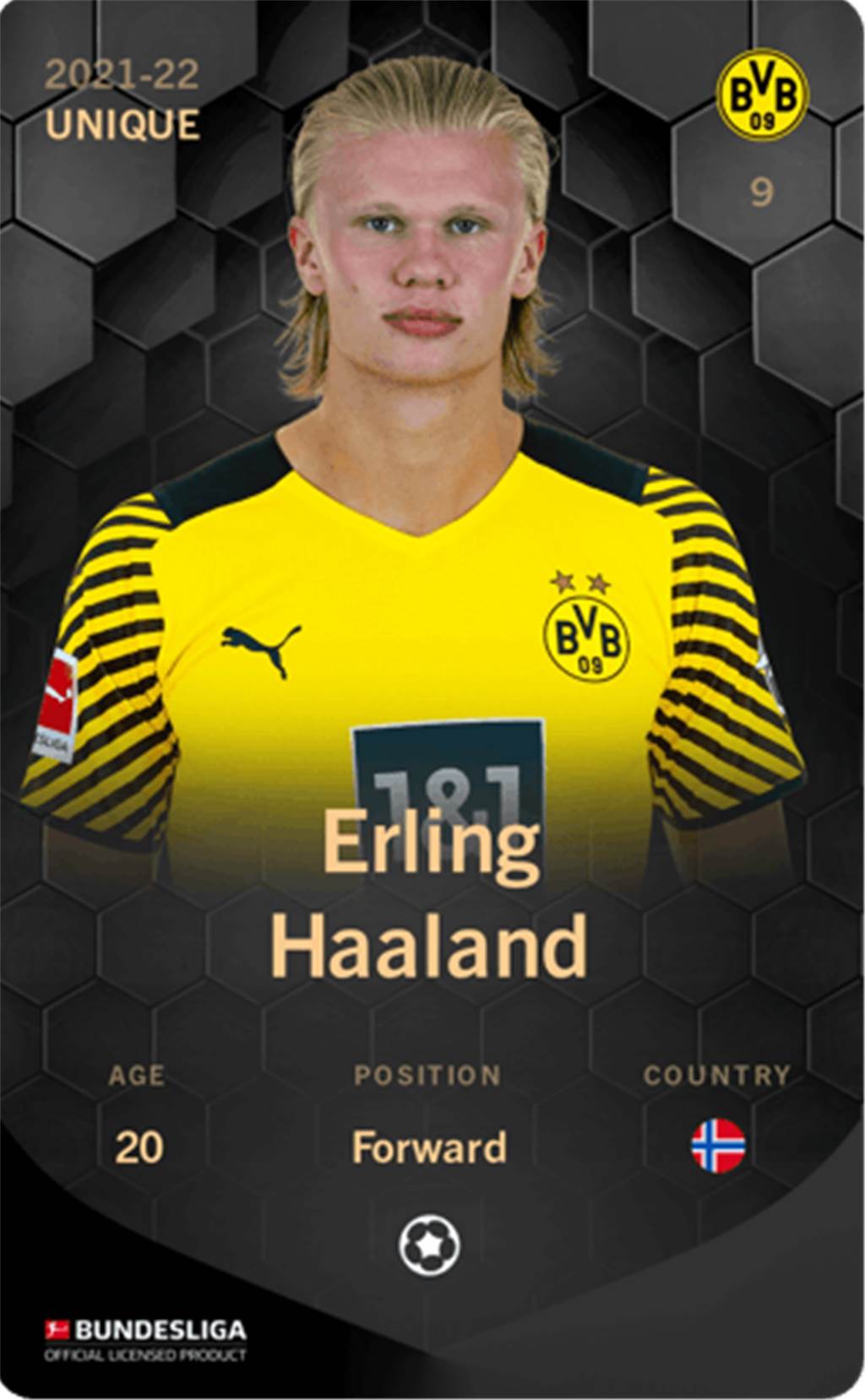 Mehrere hunderttausend Euro: NFT-Sammelkarte von Erling Haaland erzielt Rekordpreis Dieses Haaland-NFT erzielte den Rekordpreis.