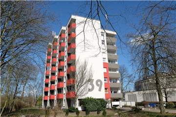 Ein Hochhaus in der Dorstener Altstadt am Westwall 39