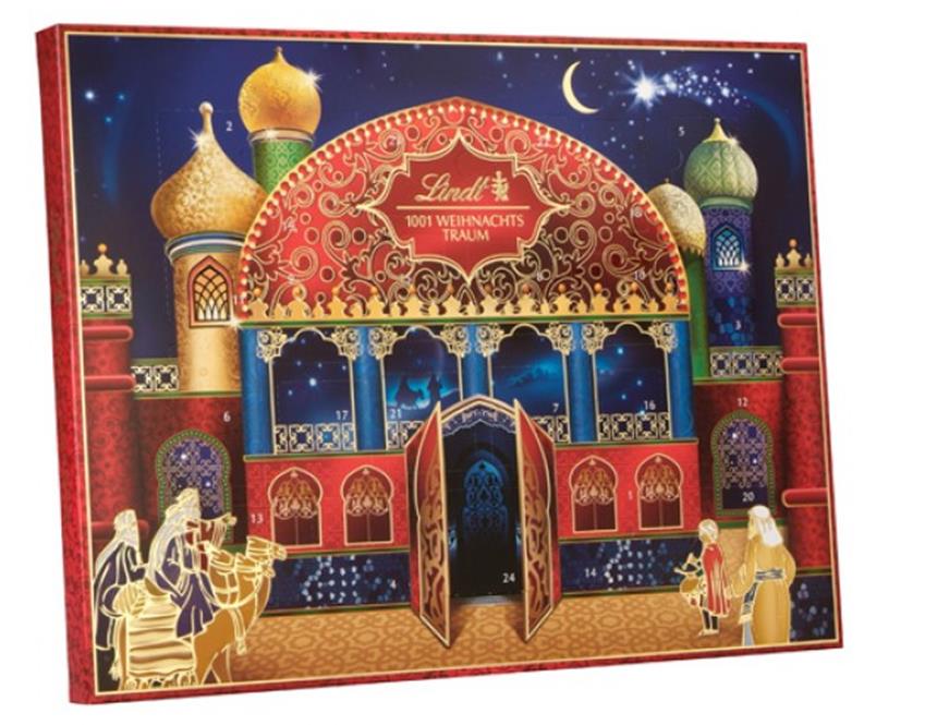 Dieses orientalische Motiv auf dem Weihnachtskalender der Firma Lindt hat in den sozialen Netzwerken eine große Diskussion losgetreten.