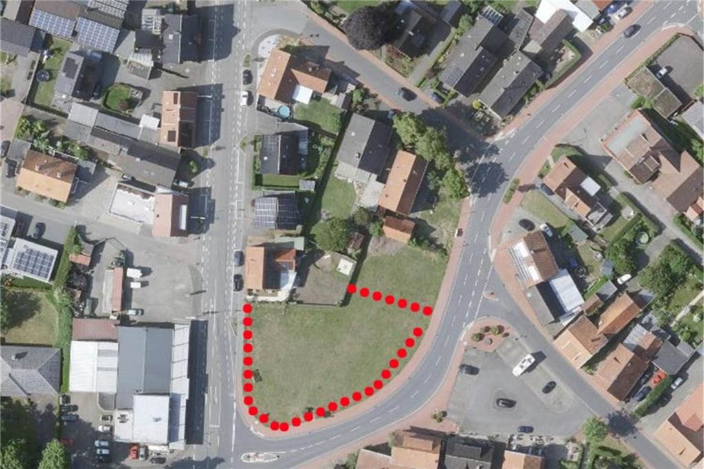 Volksbank-Neubau: Die Details des geplanten Großprojektes in Nienborg Luftbild Nienborg