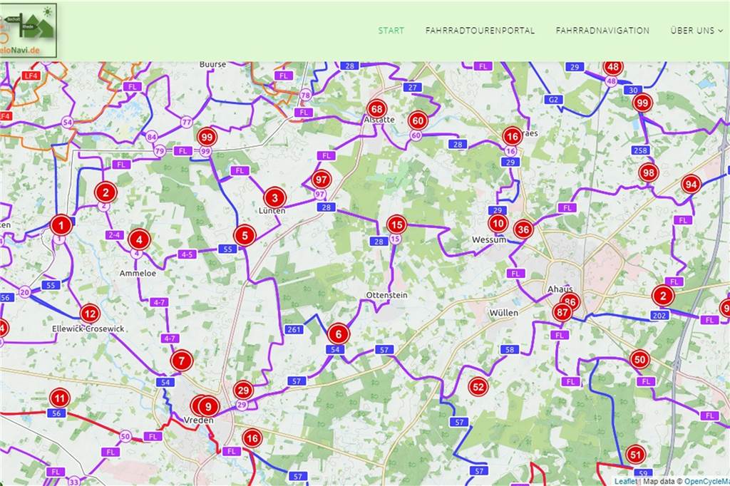 Radeln nach Zahlen: Knotenpunktnetz wird bis zu den Sommerferien fertig Digital: Für seine Seite VeloNavi.de hat Albrecht Liesmann die Knotenpunkte des Kreis Borken digitalisiert. Doch auch im Radroutenplaner NRW sind sie online bereits verzeichnet.