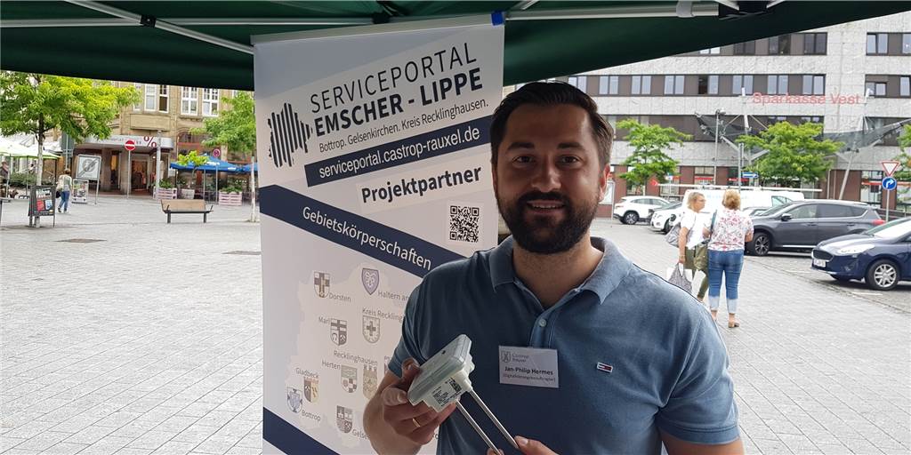 Digitalisierungsbeauftragter Jan-Philipp Hermes stellt uns die Digitalisierungspläne der Stadt Castrop-Rauxel vor.