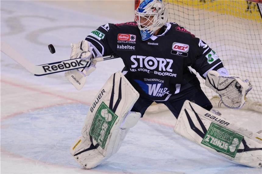 Krefeld Pinguine verpflichten Torhüter Dimitri Pätzold Dimitri Pätzold wechselt nach Krefeld. Foto: Patrick Seeger