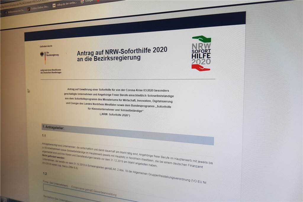 Sarah Brundu kritisiert: „Corona-Soforthilfe ist ein Schlag ins Gesicht!“ Direkt nach der Freischaltung am 27. März hat Sarah Brundu das Online-Formular für die finanzielle Soforthilfe ausgefüllt.