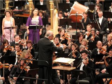 Dirigent Lorin Maazel bei der Generalprobe.