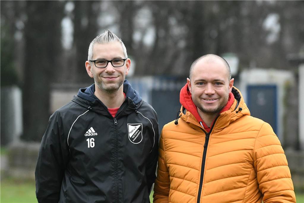 SG Arminia/Victoria fühlt sich in falsche Ecke gedrängt: „Die Stadt hat das so entschieden - nicht wir“ Dirk Konisch (l.) neben Patrick Höfener, dem Vorsitzenden von Arminia Ickern.