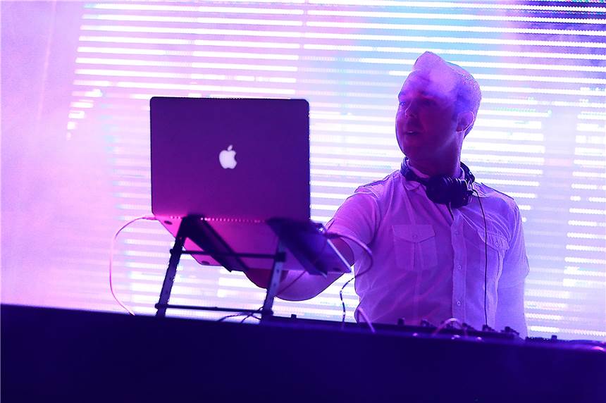 Dirk Neuenfels, alias DJ D'n'F, war am Sonntag auf Schwerin.