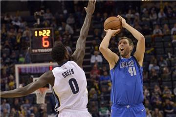 Dirk Nowitzki erzielte 13 Punkte für die Dallas Mavericks. Foto: Brandon Dill