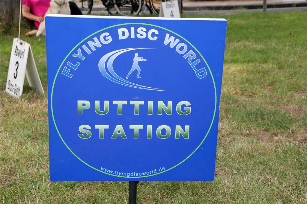 Disc-Golf gab's auch beim Kanalfest.