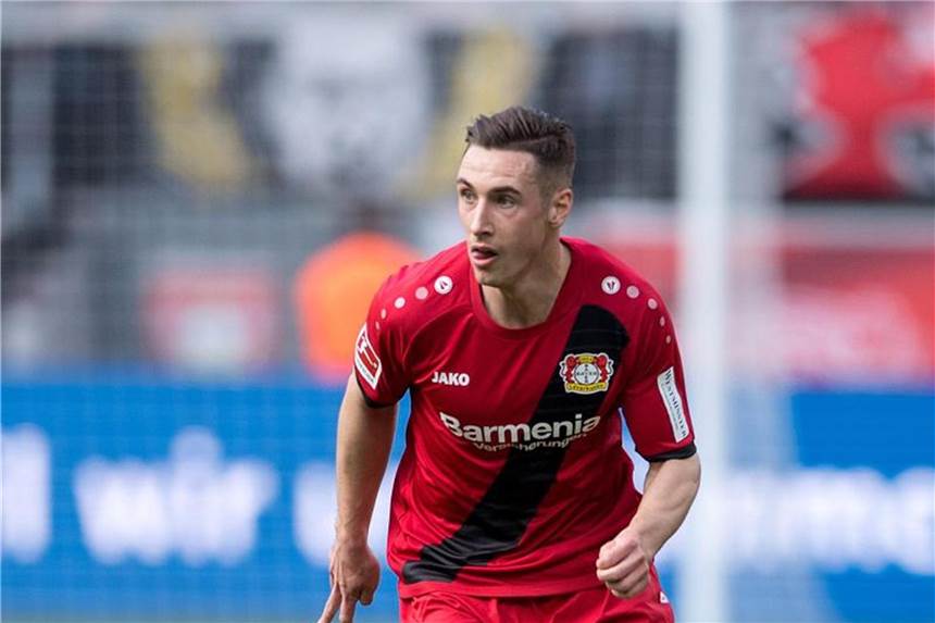 Leverkusen trennt sich 1:1 von Basaksehir FF Dominik Kohr erzielte das Tor zum 1:0 für Bayer Leverkusen im Spiel gegen Basaksehir FF. Foto: Marius Becker