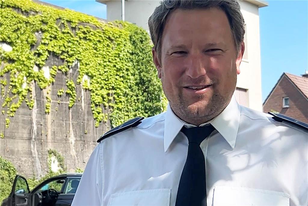 Stadt will aus eigener Tasche neues Feuerwehrhaus in Hullern bauen Dominik Schild ist Leiter des Hullerner Löschzugs.