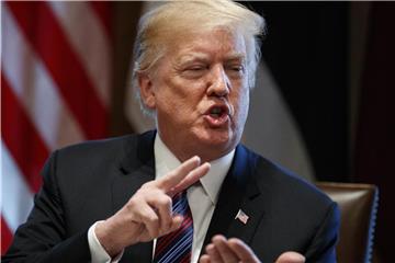 Donald Trump am Dienstag dieser Woche während einer Presskonferenz in Washington. Foto: Evan Vucci/AP