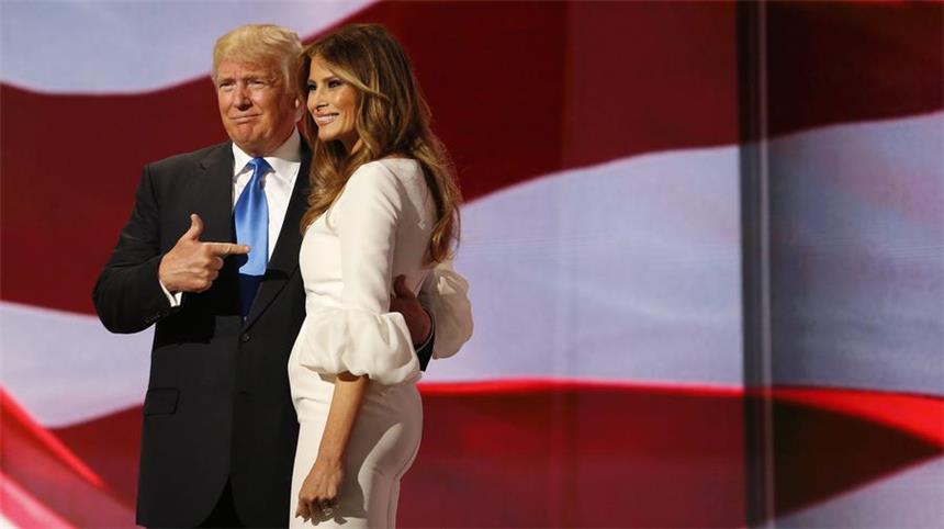Die Zeitenwende Donald und Melania Trump auf dem Parteitag der Republikaner