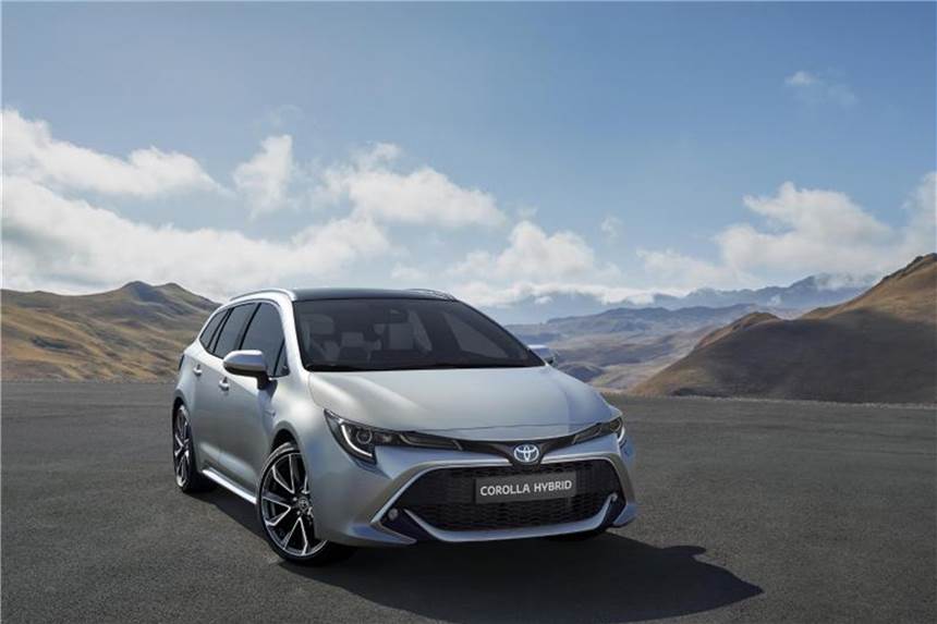 Toyota Touring Sports kommt Anfang 2019 Doppelte Kraft voraus: Für den neuen Corolla bietet Toyota auch Hybridantrieb an. Foto: Toyota