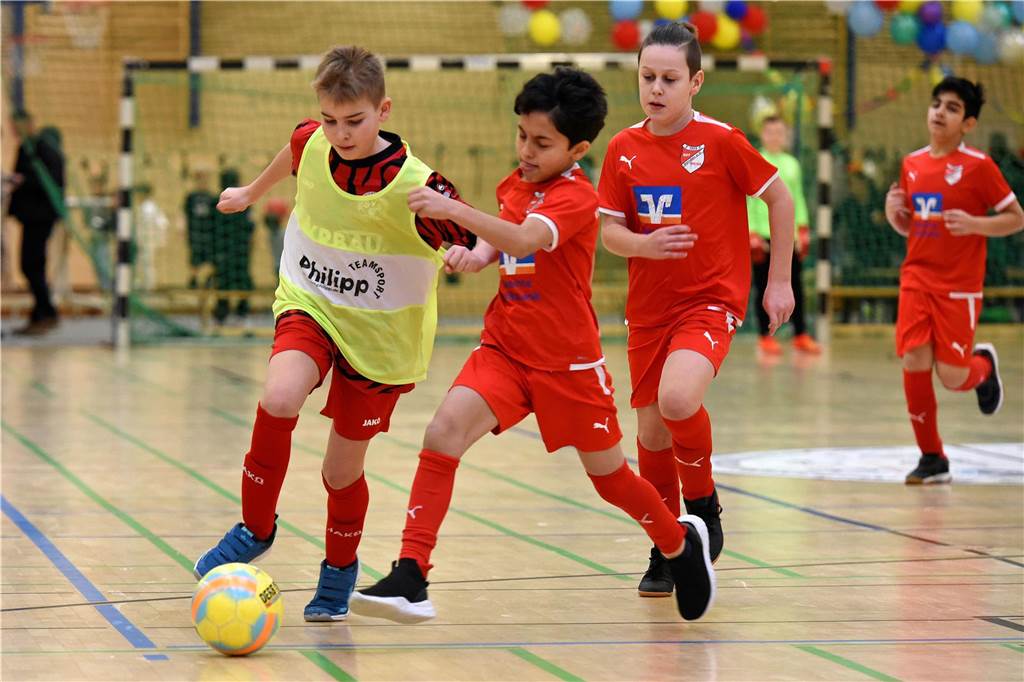 Dorstener Hallenstadtmeisterschaft der E-Junioren, 11.2.2024, Sporthalle Gesamtschule Wulfen