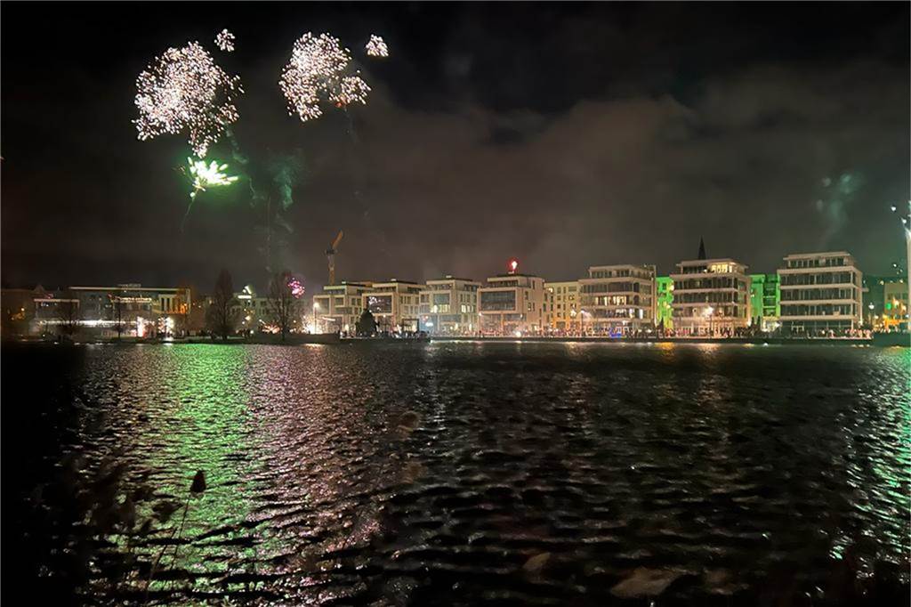 Silvester am Phoenix-See in Dortmund-Hörde