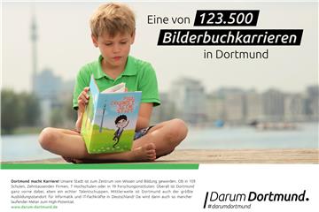 Dortmund macht Karriere – das 4. Kampagnen-Motiv von „Darum Dortmund“.