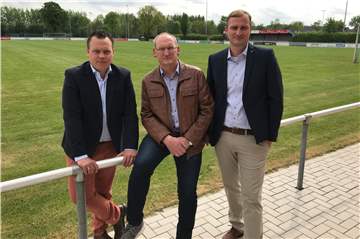Drei, die sich um das sportliche Wohlergehen der Wessumer kümmern: Johannes Kappelhoff, Hermann-Josef Brüning und Henric Böcker (v.l.) vom Vorstand des SV Union Wessum.
