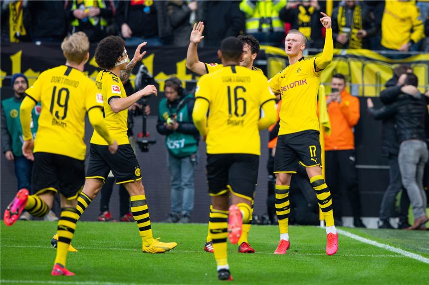 Haaland trifft doppelt! BVB-Torrausch geht gegen Union Berlin weiter Drei Spiele für den BVB, sieben Tore: Erling Haaland.