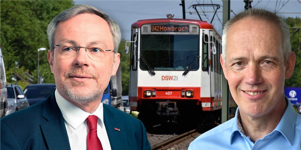 9-Euro-Ticket-Bilanz: „Der eine oder andere ist mit Pizza in die Bahn gestiegen“ DSW21-Verkehrsvorstand Hubert Jung (l.) und Dr. Heinz-Josef Pohlmann, Leiter „Betrieb und Marketing“ bei DSW21 ziehen eine Bilanz zum 9-Euro-Ticket.