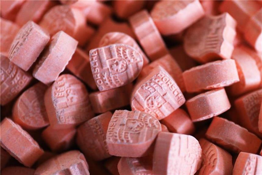 Ecstasy-Tabletten. Foto: Oliver Berg/Archiv