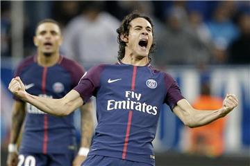 Edinson Cavani sorgte schon vor der Halbzeit mit zwei Treffern gegen Favres Nizza für Klarheit. Foto: Claude Paris
