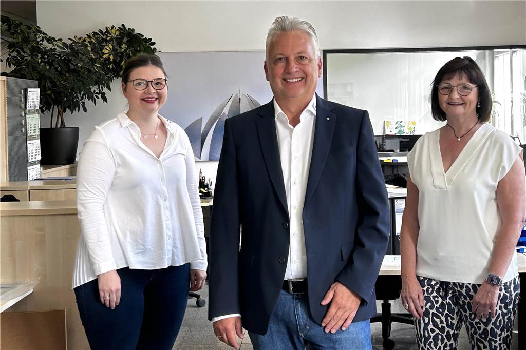 Rainer Thieken mit Ehefrau Ursula und Tochter Theresa