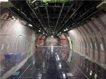Ein Airbus A350 kurz vor der Fertigstellung im Werk Toulouse. Foto: Regis Duvignau
