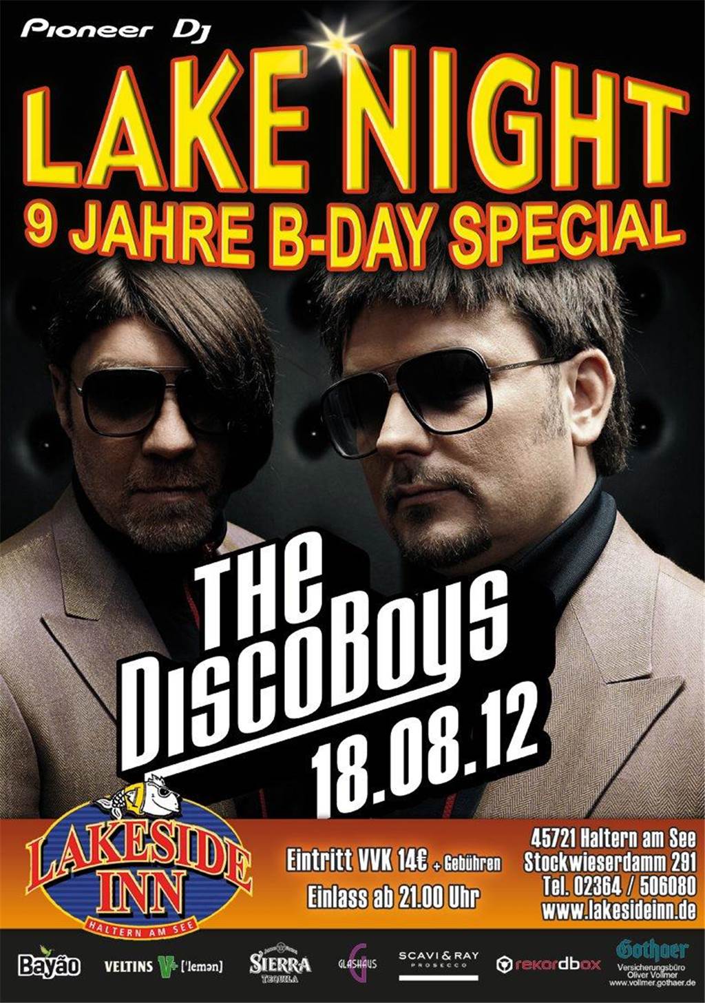 Ein altes Werbeplakat zur Lake Night 2012.